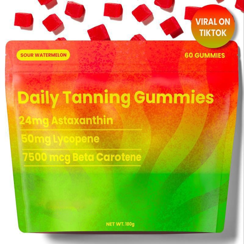 Sun-Kissed Glow Tanning Gummies – 60 Tablets