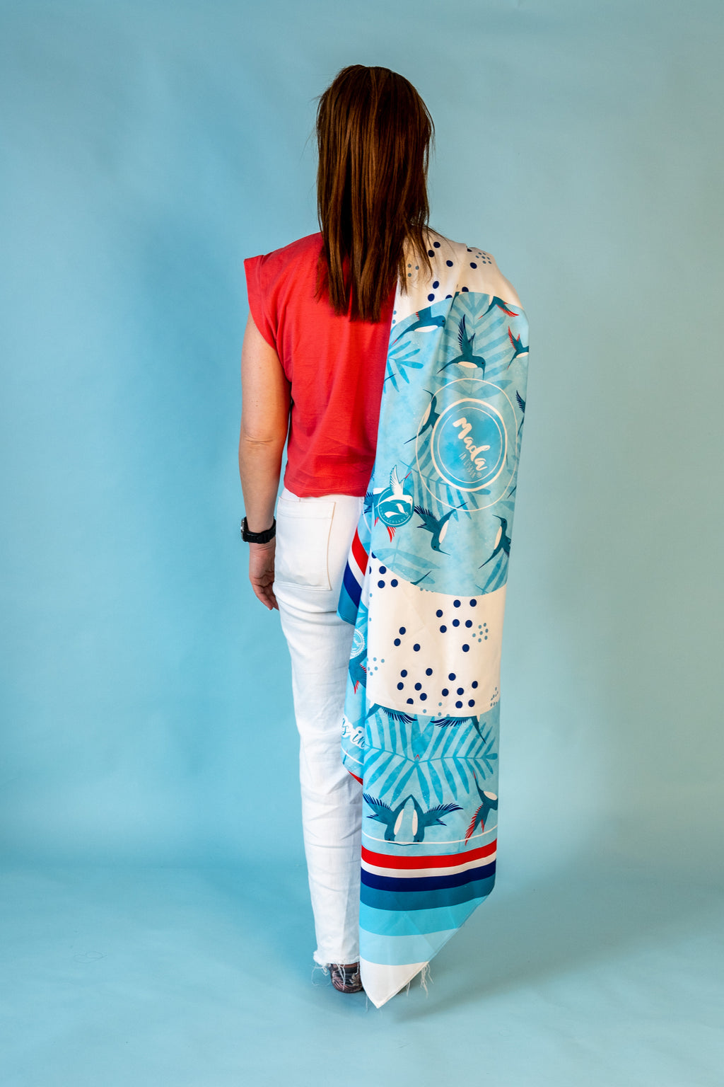 Super Towel Blue HummingBird