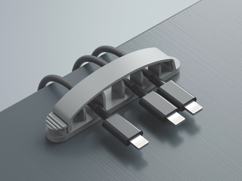 Suporte para abraçadeiras Techancy, TZ6291, embalagem com 3 unidades, prático para abrir e fechar para guardar cabos, cinzento