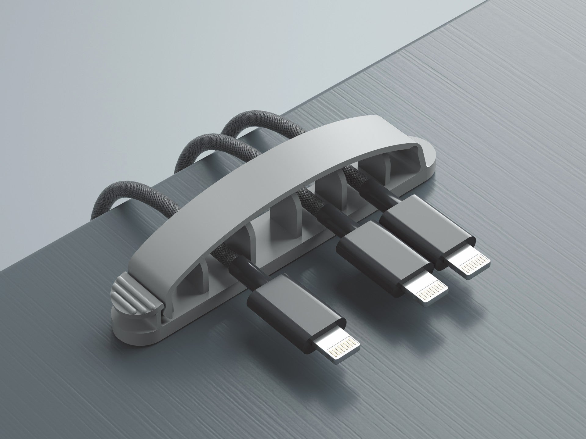 Suporte para abraçadeiras Techancy, TZ6291, embalagem com 3 unidades, prático para abrir e fechar para guardar cabos, cinzento