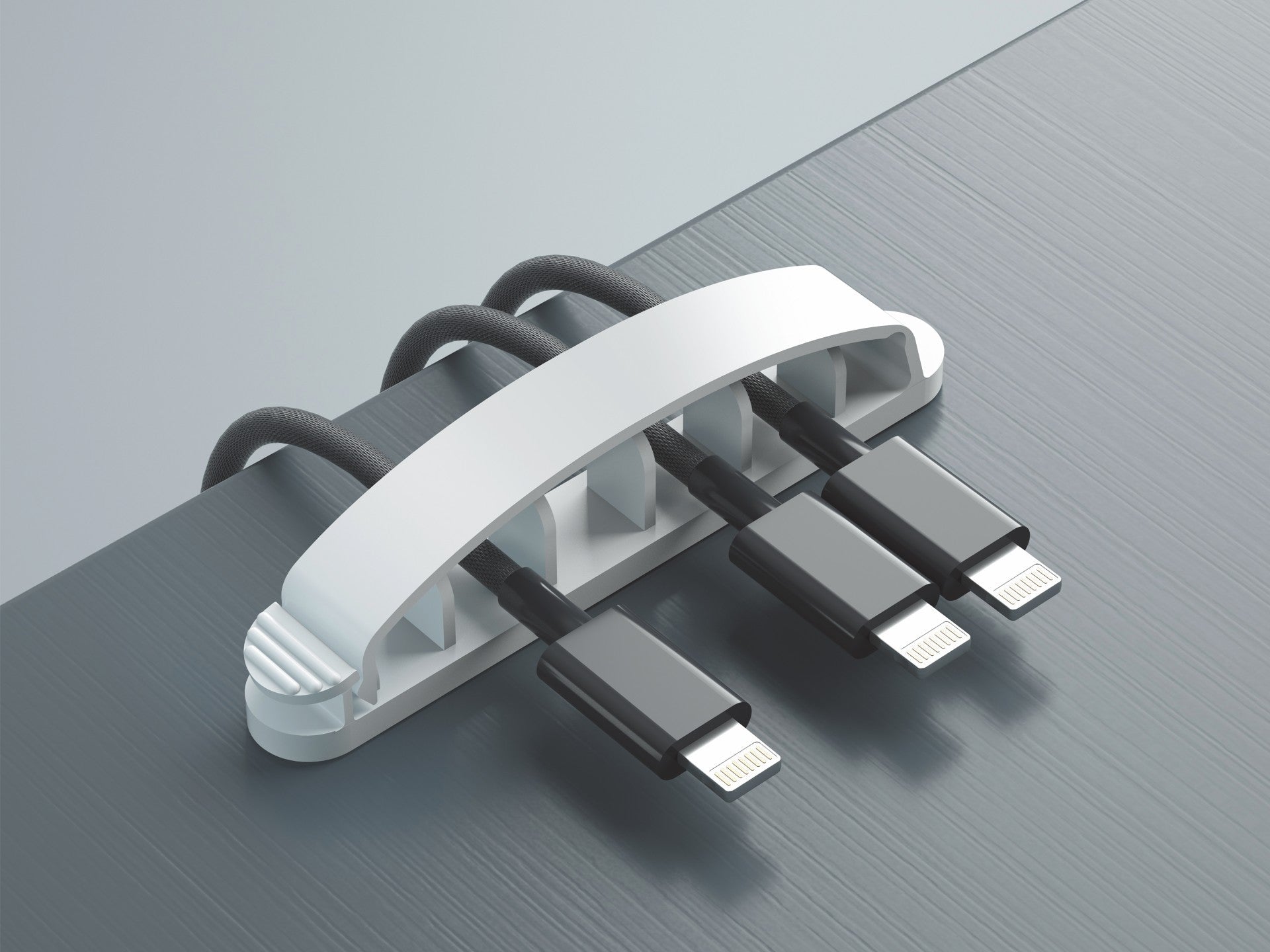 Suporte para cabos Techancy, TZ6291, embalagem com 3 unidades, prático para abrir e fechar para guardar cabos, branco