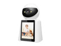 Techancy SH043 Câmara Inteligente com Ecrã, 1080P, Rotação 360°, Visão Noturna, Chamadas de Vídeo e Voz Bidirecionais, Ligação WiFi, Deteção Humana — Branco