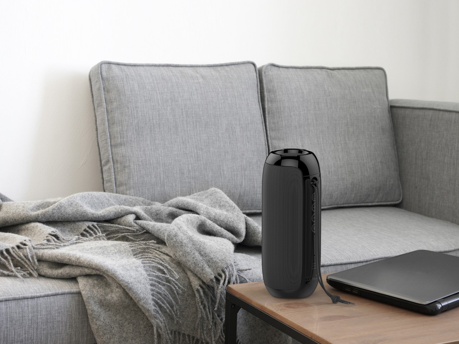 Techancy Bluetooth Audio Black TH2623, 5w*2 Altifalantes, Bateria Incorporada, Suporta Ligação Sem Fios 5.0/Tf/U Disk/Aux